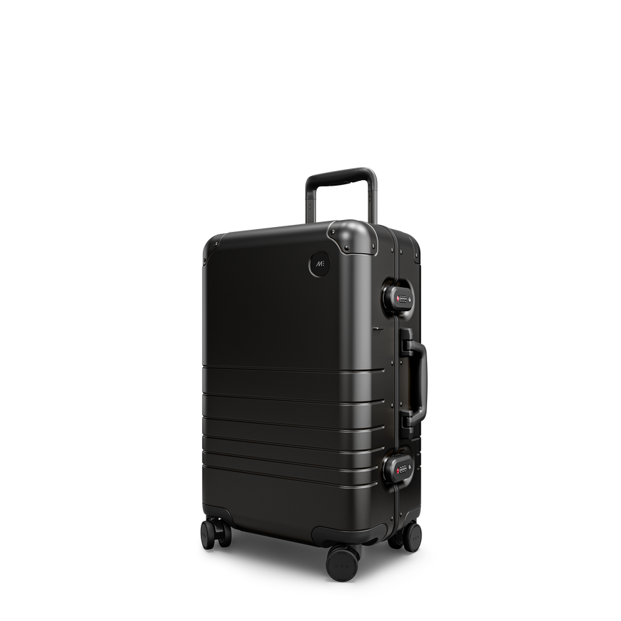 Caviar Black Hover | Hover view of Aluminum Carry-On Plus in Caviar Black