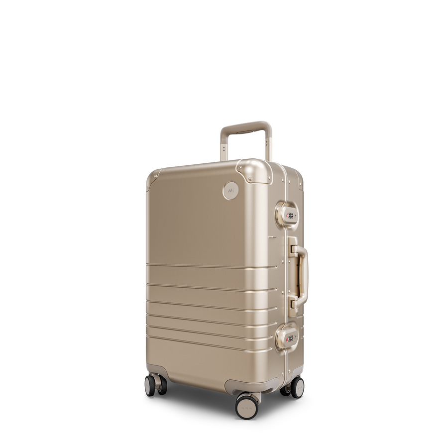 Champagne Gold Hover | Hover view of Aluminum Carry-On Plus in Champagne Gold