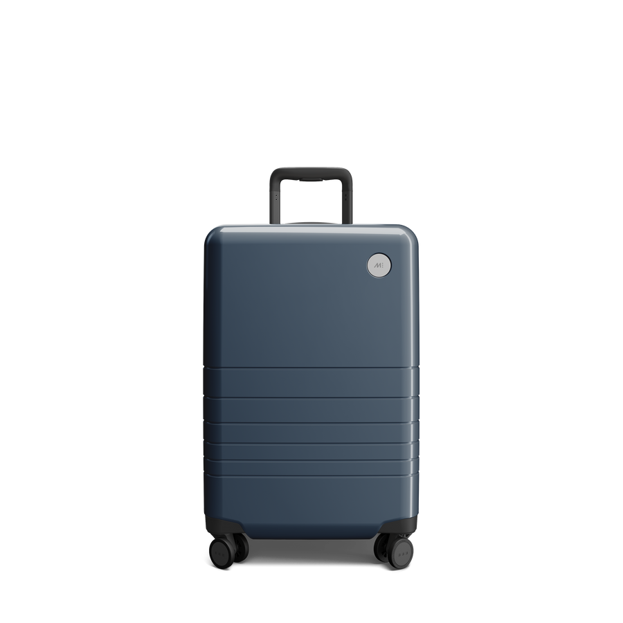 Arles Blue (Glossy) Scaled | Front view of Carry-On Plus in Arles Blue