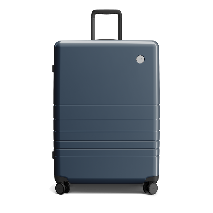 Arles Blue (Glossy) Scaled | Front view of Check-In Large in Arles Blue