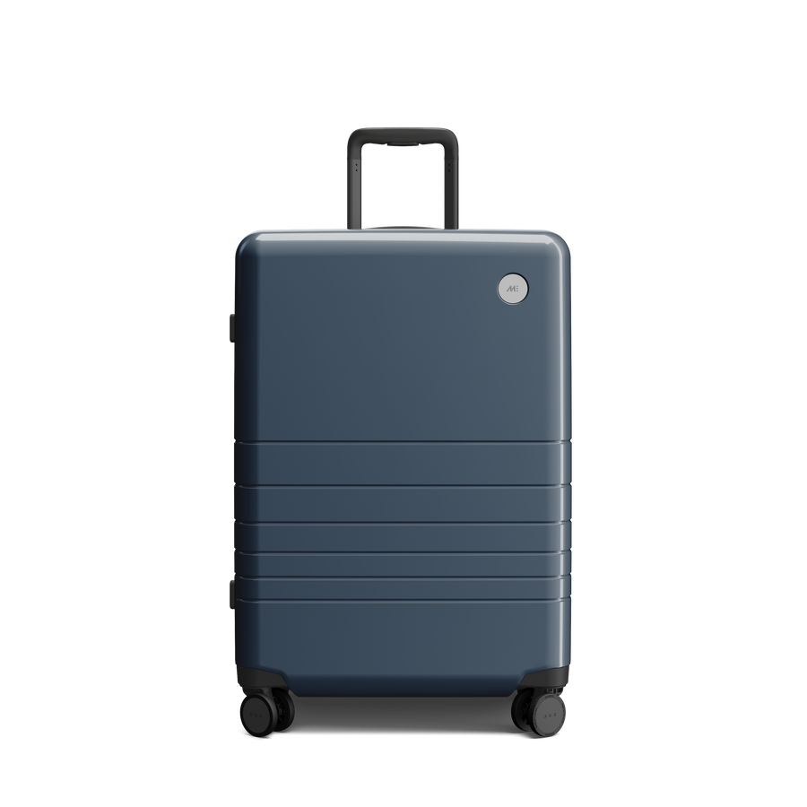 Arles Blue (Glossy) Scaled | Front view of Check-In Medium in Arles Blue