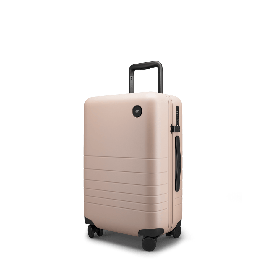 Rose Quartz Hover | Angle view of Carry-On Plus in Rose Quartz