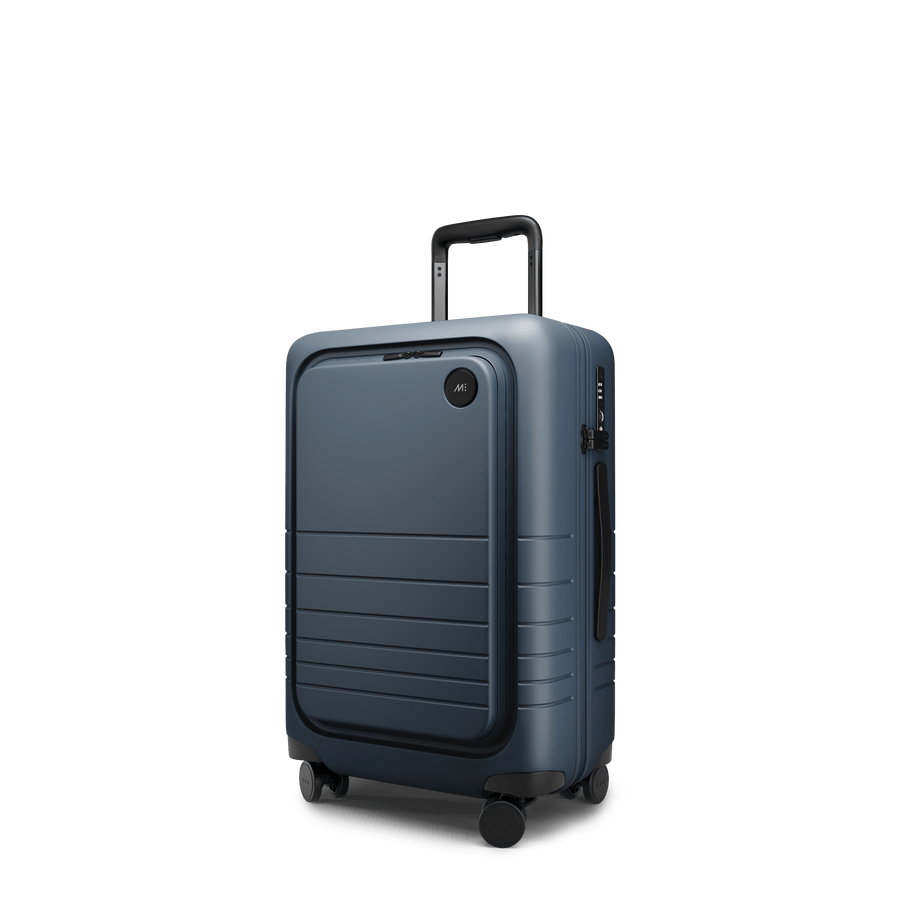 Ocean Blue Hover | Angle view of Carry-On Pro Plus in Ocean Blue