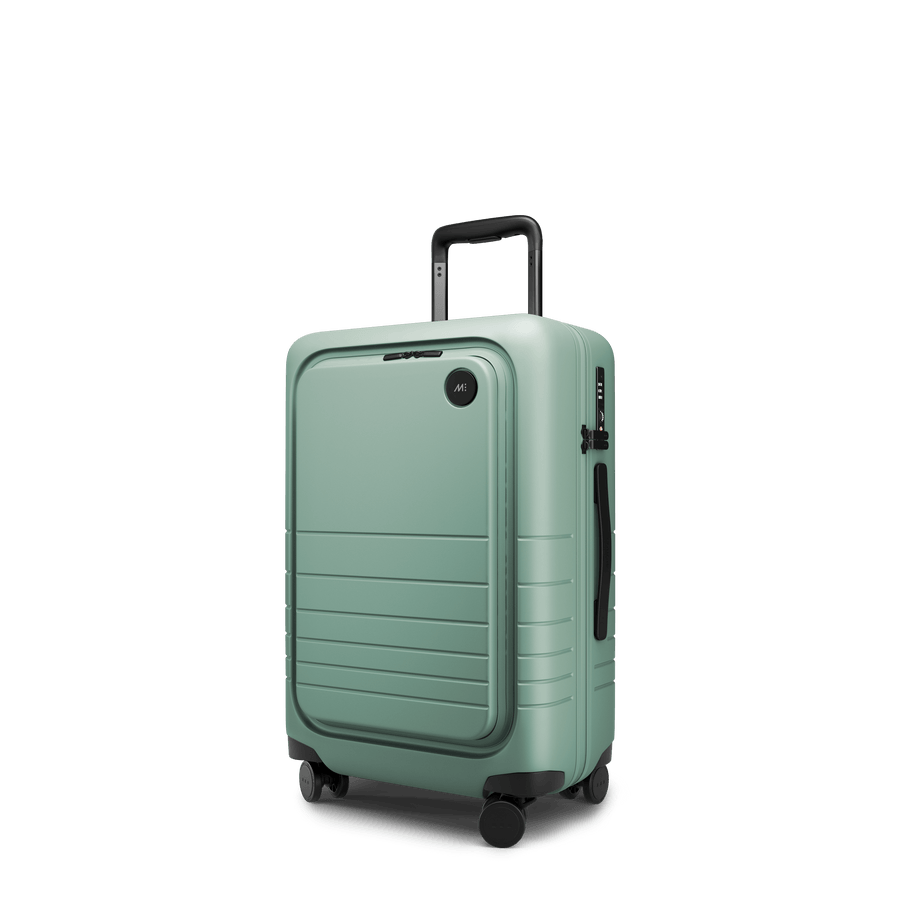 Sage Green Hover | Angle view of Carry-On Pro Plus in Sage Green