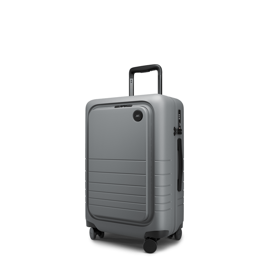 Storm Grey Hover | Angle view of Carry-On Pro Plus in Storm Grey