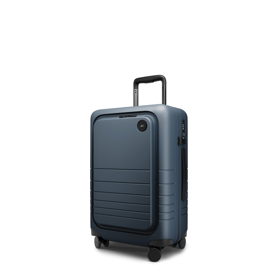 Ocean Blue Hover | Angle view of Carry-On Pro in Ocean Blue