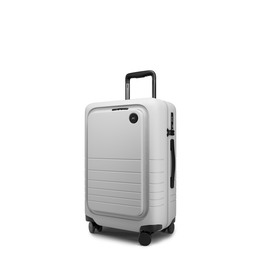 Stellar White Hover | Angle view of Carry-On Pro in Stellar White