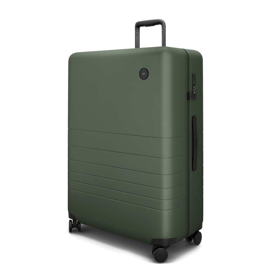 Olive Green Hover | Angle view of Check-In Large in Olive Green