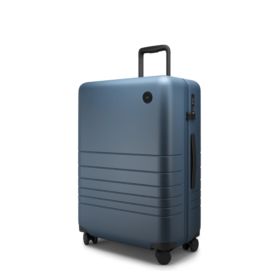 Ocean Blue Hover | Angle view of Check-In Medium in Ocean Blue