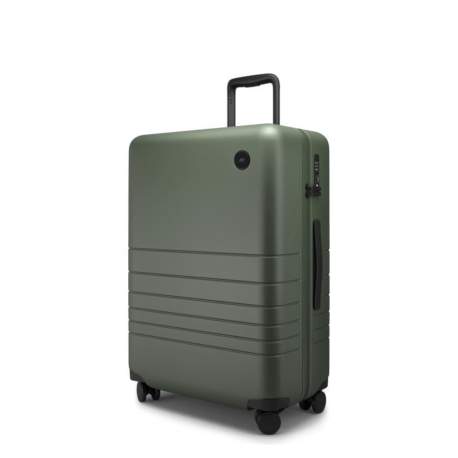 Olive Green Hover | Angle view of Check-In Medium in Olive Green