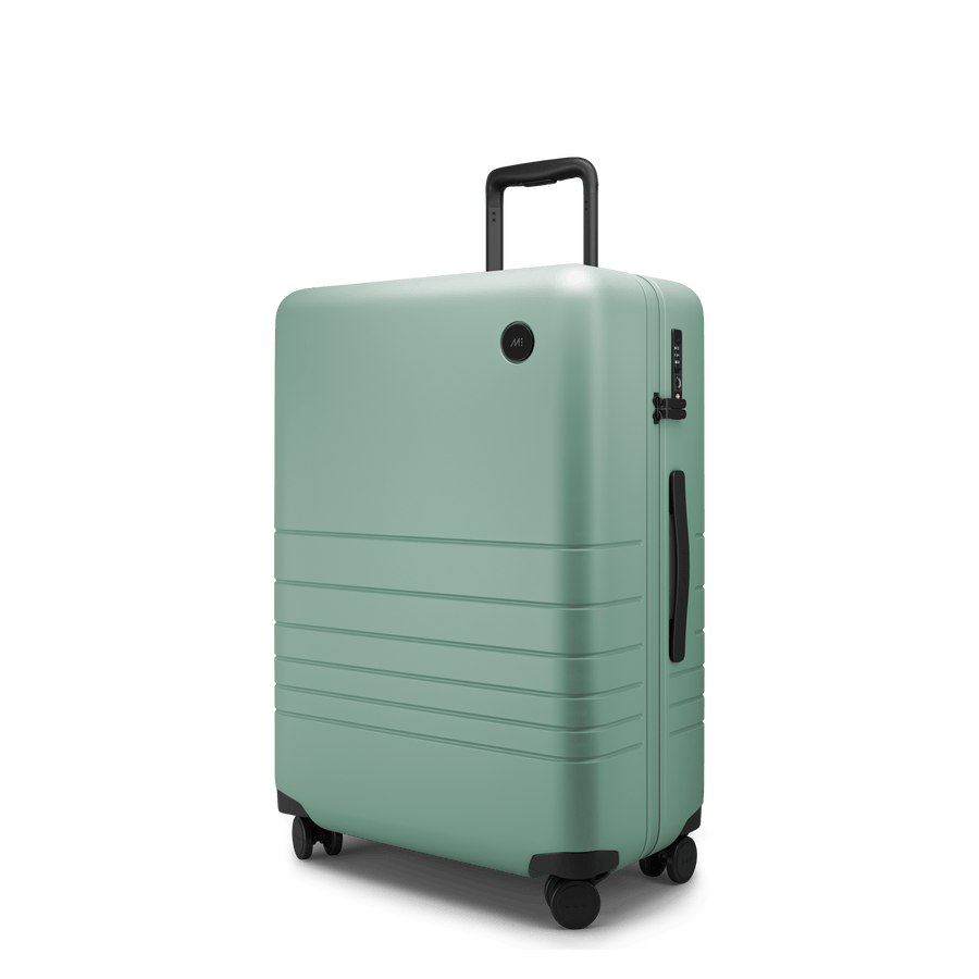 Sage Green Hover | Angle view of Check-In Medium in Sage Green