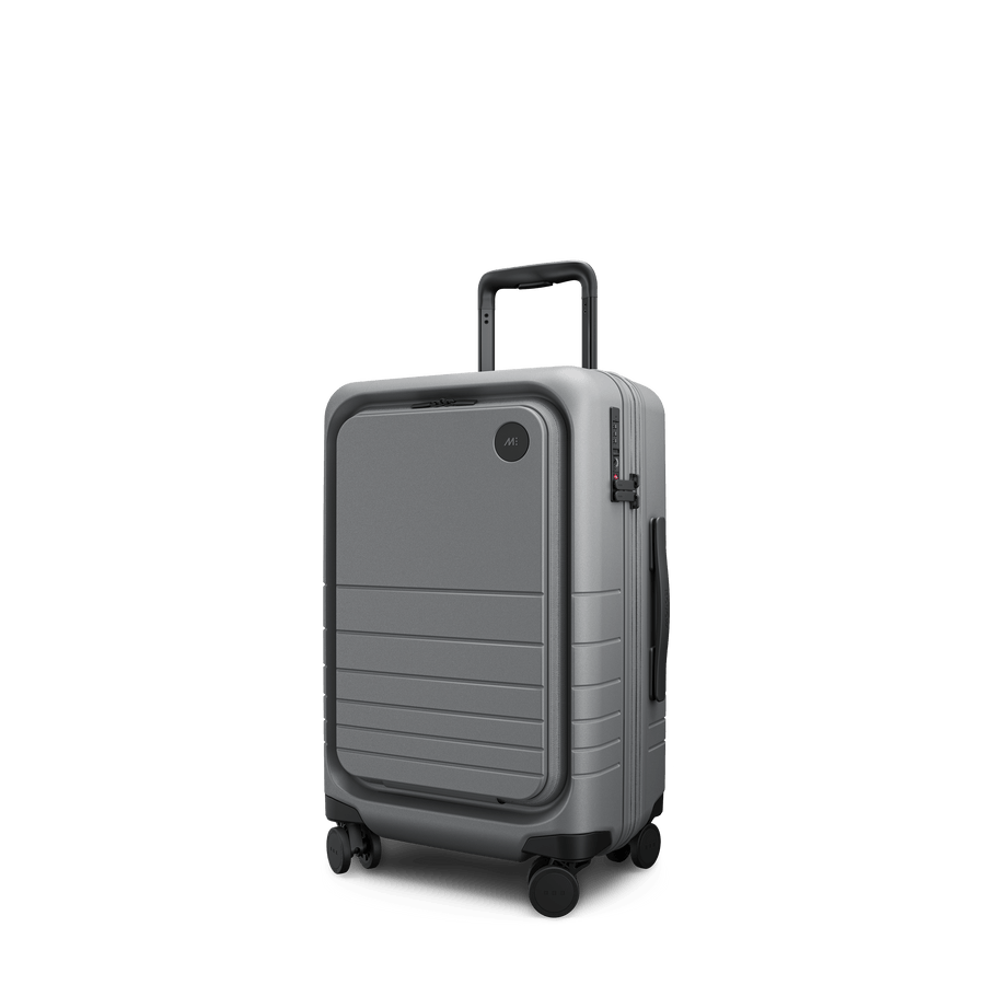 Storm Grey Scaled | Angle view of Expandable Carry-On Pro in Storm Grey