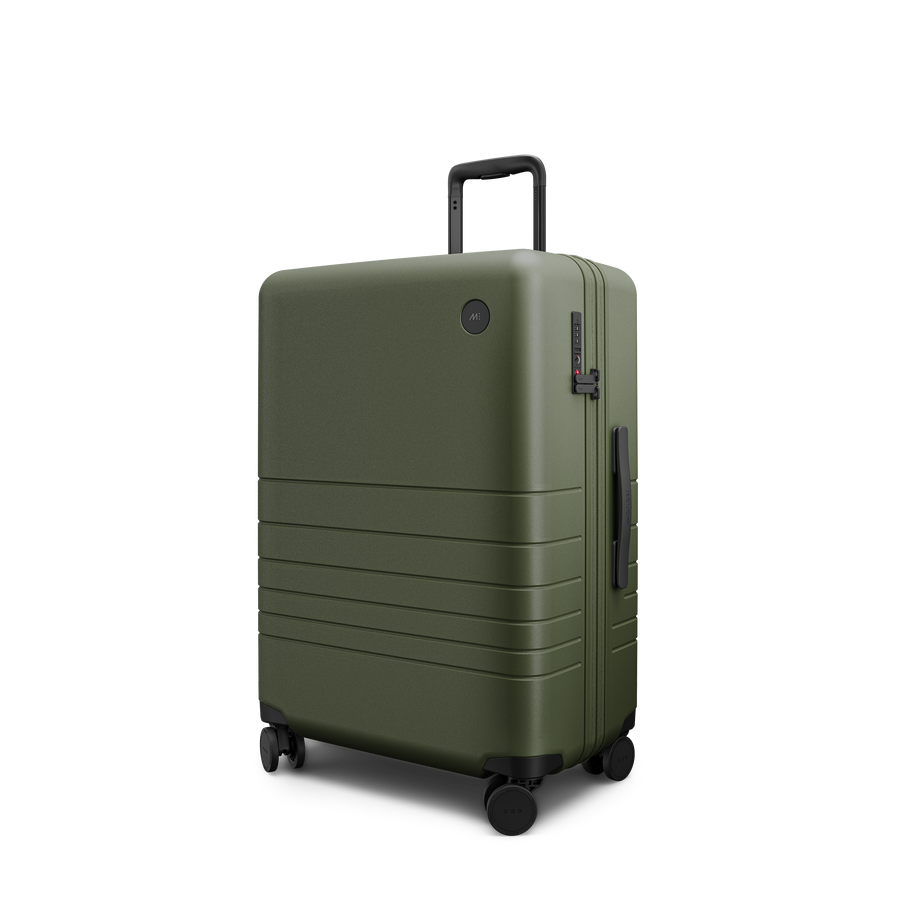 Olive Green Scaled | Angle view of Expandable Check-In Medium in Olive Green
