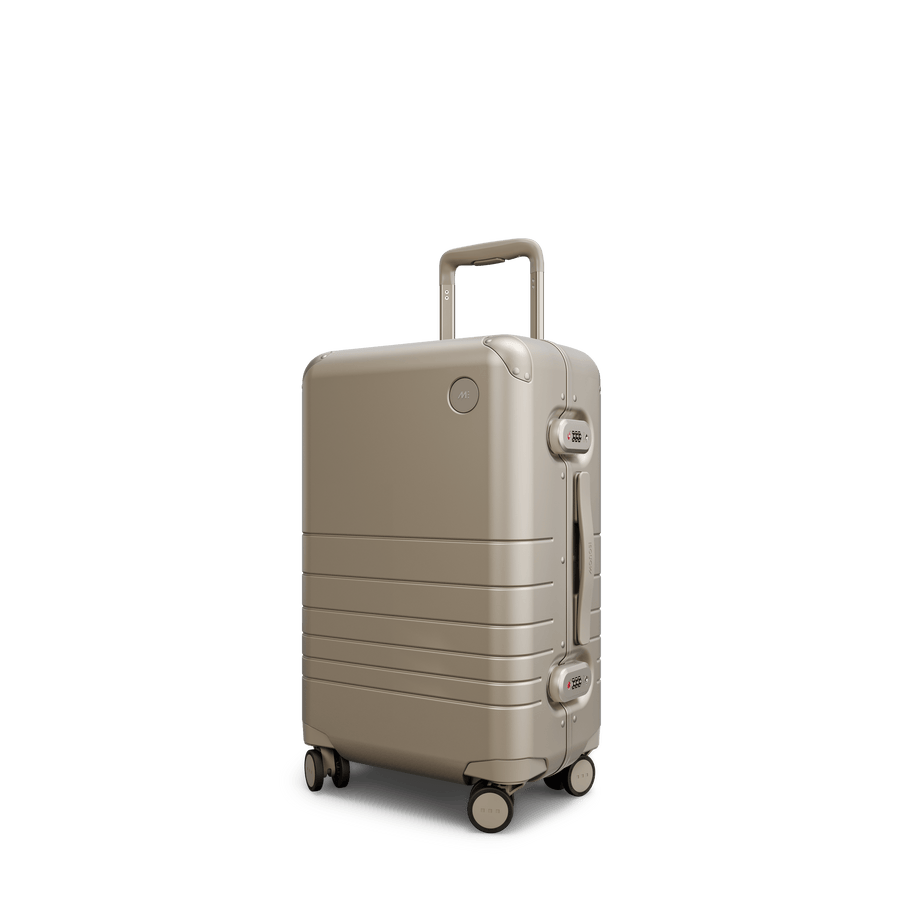 Champagne Hover | Angle view of Hybrid Carry-On in Champagne