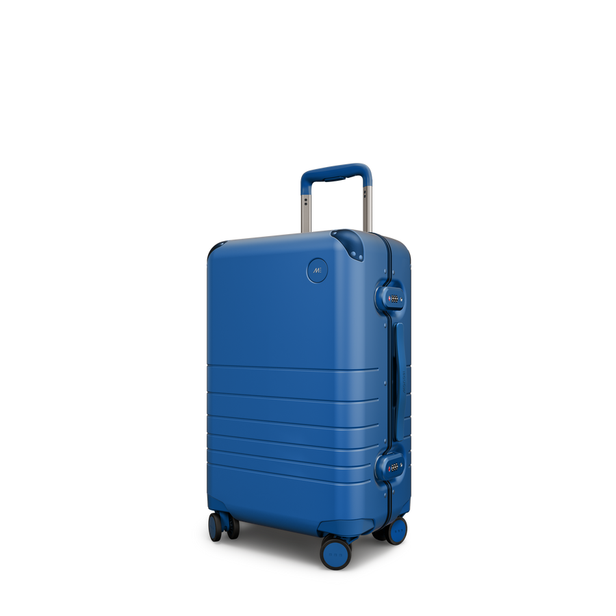 Coastal Blue Hover | Angle view of Hybrid Carry-On in Coastal Blue