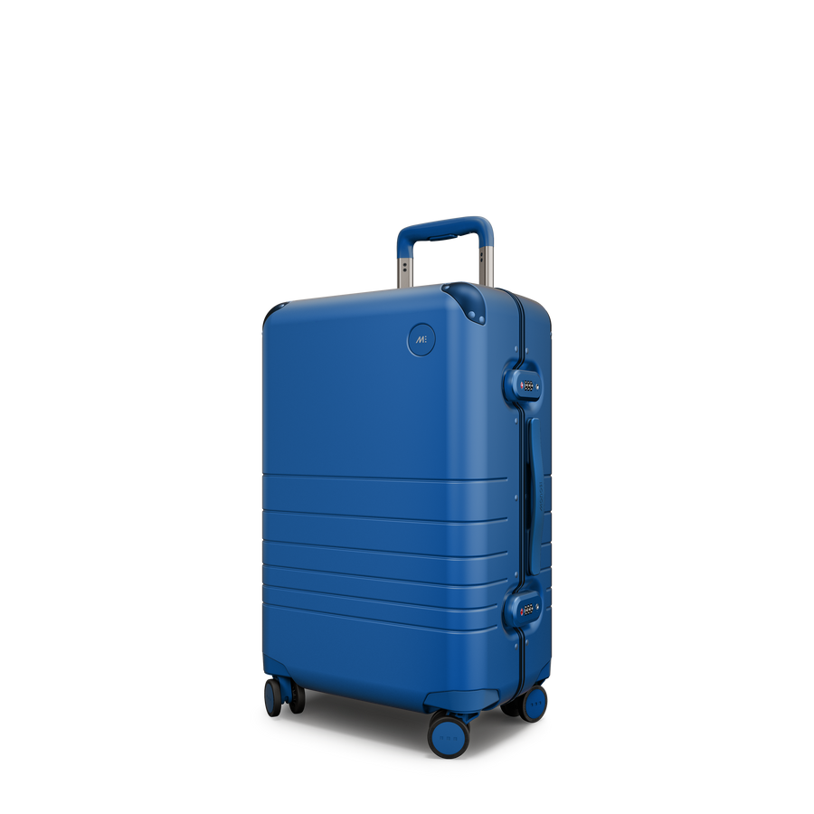 Coastal Blue Hover | Angle view of Hybrid Carry-On Plus in Coastal Blue
