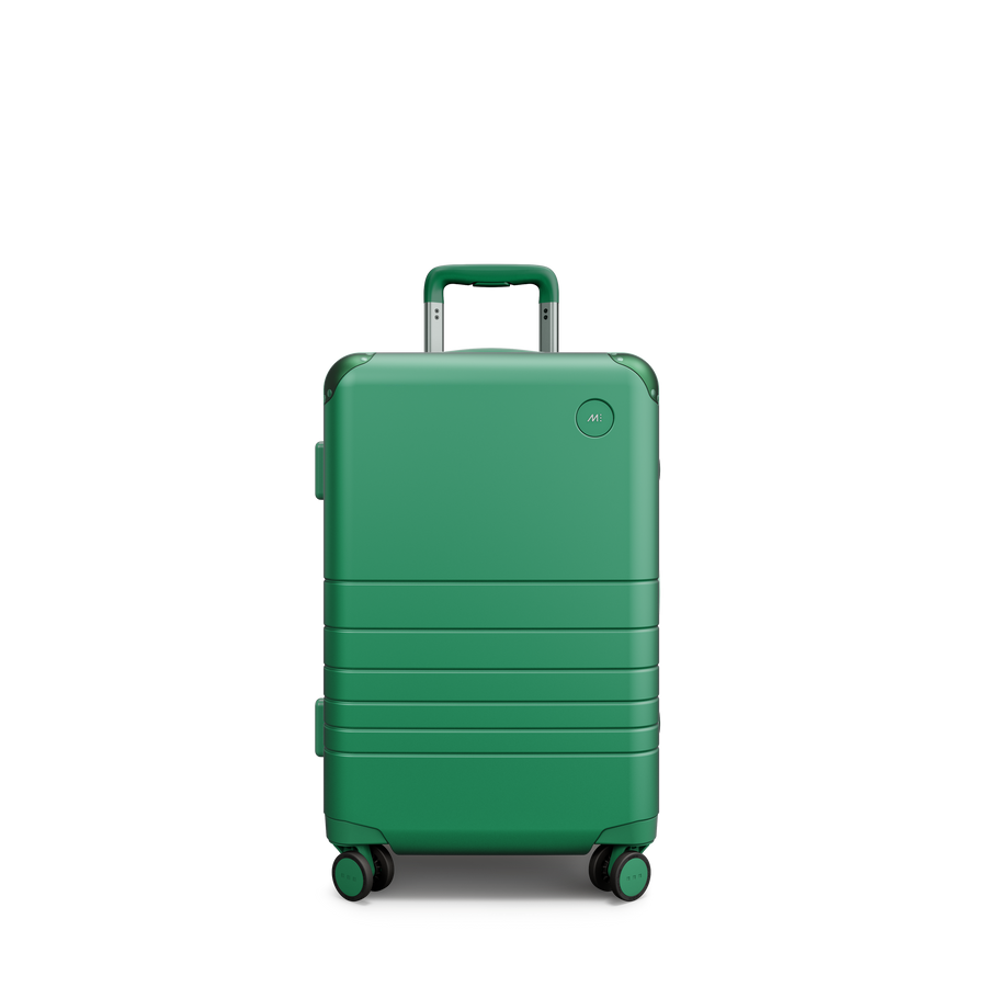 Jungle Green Scaled | Front view of Hybrid Carry-On Plus in Jungle Green