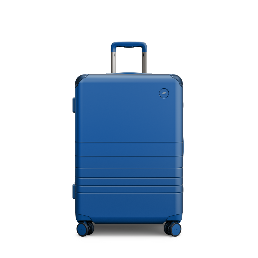 Coastal Blue Scaled | Front view of Hybrid Check-In Medium in Coastal Blue