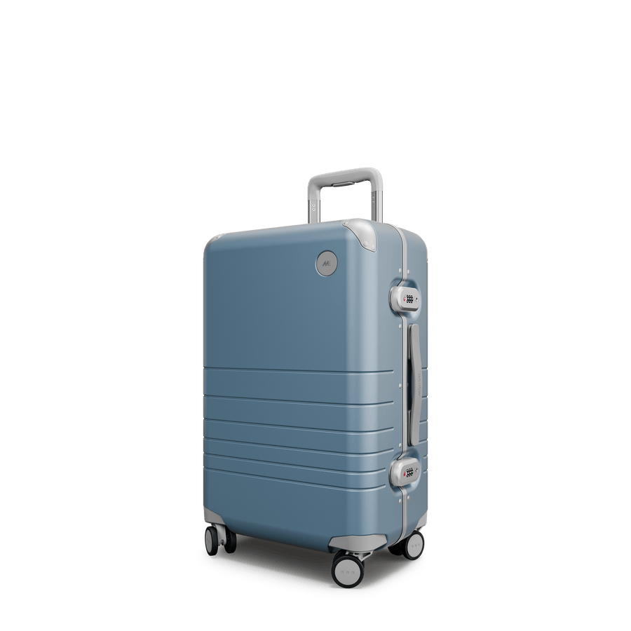 Elemental Blue Hover | Angle view of Hybrid Carry-On Plus in Elemental Blue