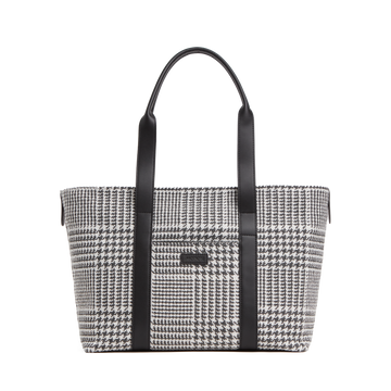 Front view of Metro Tote Houndstooth Check
