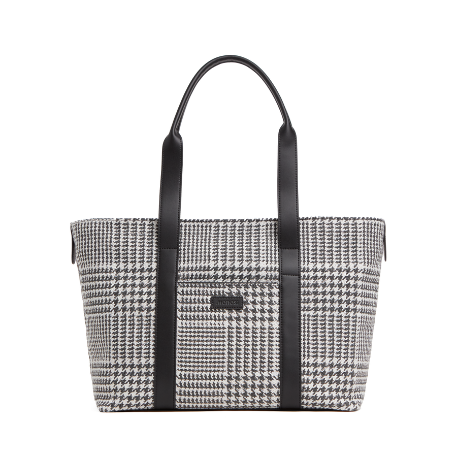 Houndstooth Check Scaled | Front view of Metro Tote Houndstooth Check