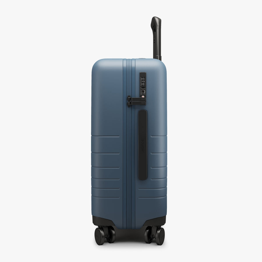 Ocean Blue | Side view of Carry-On in Ocean Blue