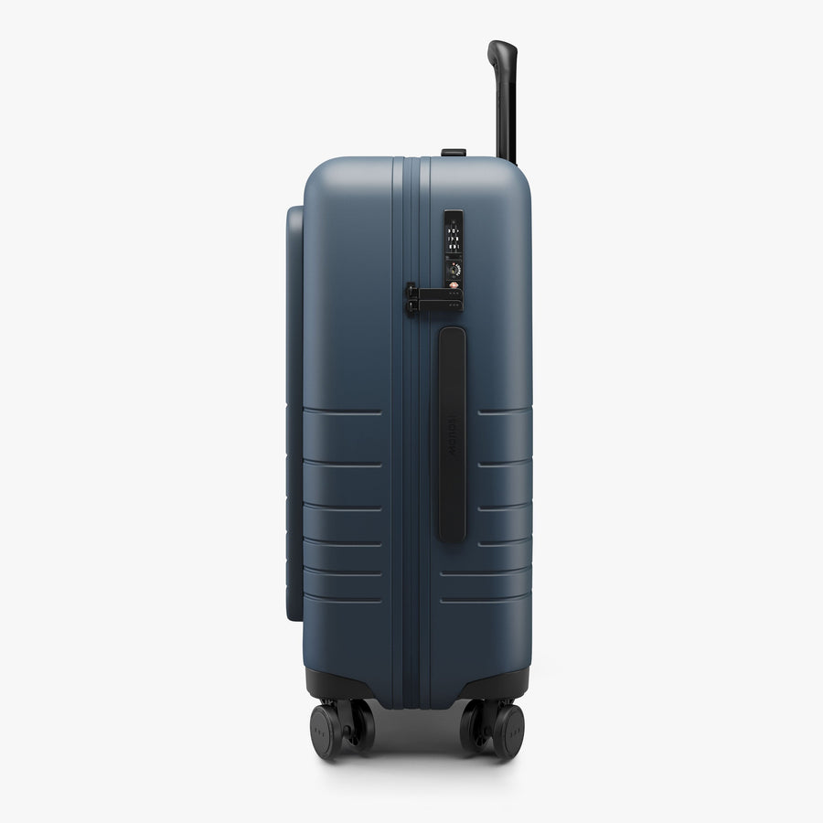 Ocean Blue | Side view of Carry-On Pro Plus in Ocean Blue