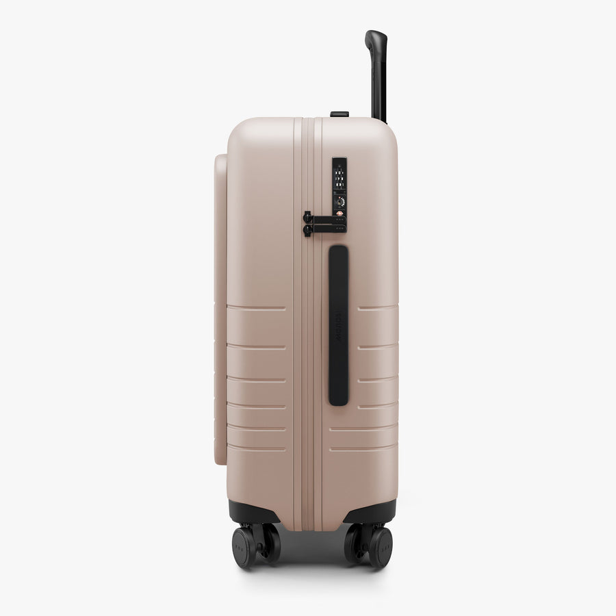 Rose Quartz | Side view of Carry-On Pro in Rose Quartz