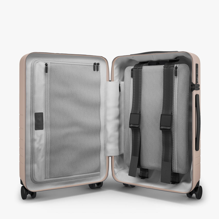 Rose Quartz | Inside view of Carry-On Plus in Rose Quartz