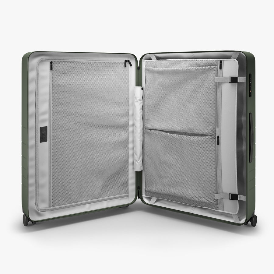 Olive Green | Inside view of Check-In Large in Olive Green