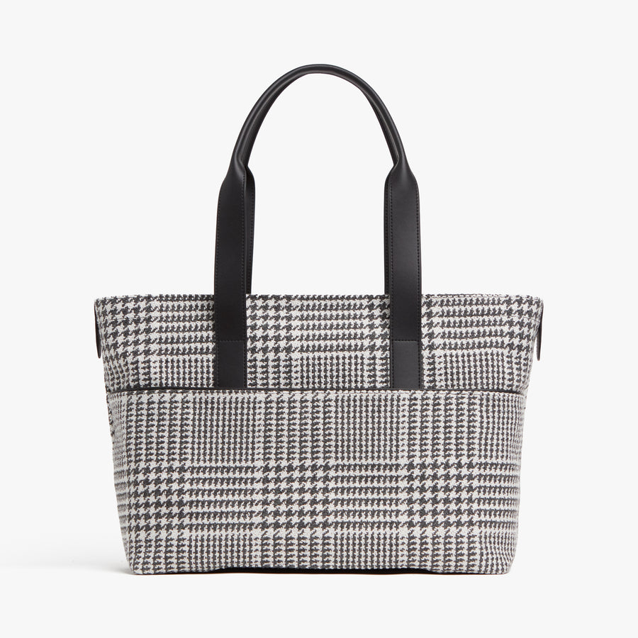 Houndstooth Check | Back view of Metro Tote Houndstooth Check