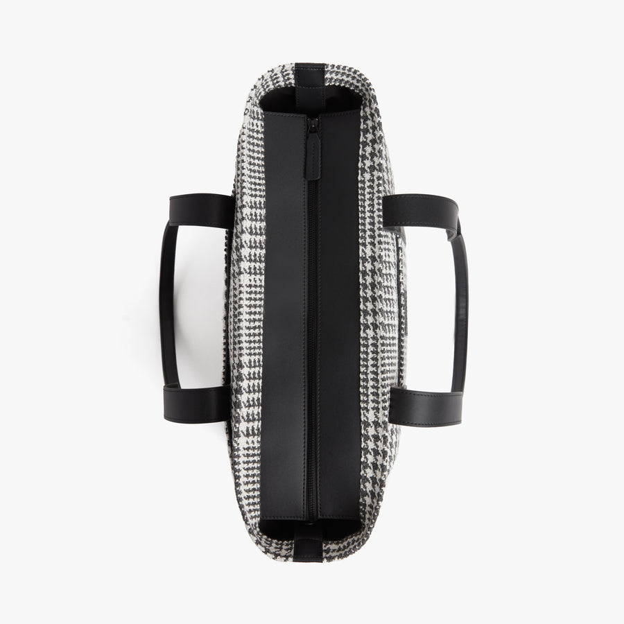 Houndstooth Check | Top view of Metro Tote in Houndstooth Check